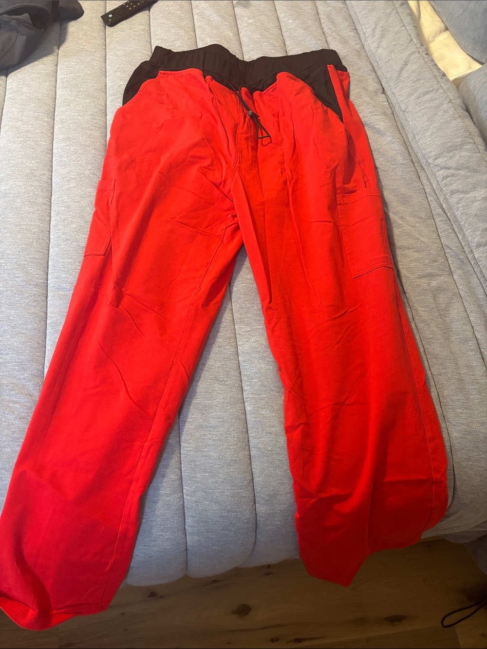 Benefit Red Men's Pants with Black Waistband